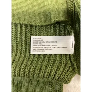 Universal Thread Green Cotton Shaker Stitch-Open Cardigan Sweater Small….. thumbnail 3