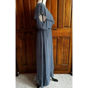 Show Me Your Mumu Dress Women’s Size XL Blue Chiffon Ruffle Bridesmaid Prom thumbnail 4