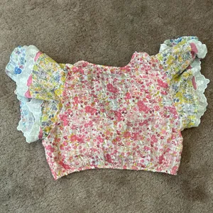 Loveshackfancy Floral Ruffle Kielle Ruffle Crop Top & Mayze Mini Skirt Set Small thumbnail 10