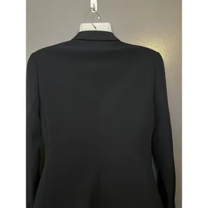 Express Blazer Womens 6 Black One Button Lined Stretch Notch Lapel Suit Jacket thumbnail 6