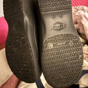 Crocs women's On The Clock slip on clog work shoes black size 10 thumbnail 5