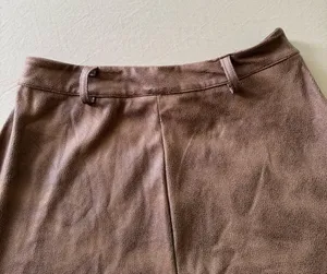Ginger Faux Suede Midi Skirt thumbnail 3