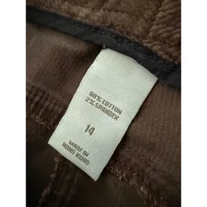 Y2K Victoria's Secret London Jean Corduroy Pants 14 Marisa Fit Brown Bootcut thumbnail 8