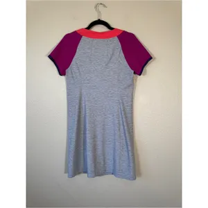 Title Nine Grey Purple Colorblock Athletic Mini Dress Womens S Gorpcore Casual thumbnail 8