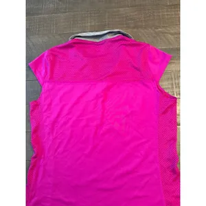 BCG Women's Tru-Wick purple gray collar‎ mesh sides athletic polo shirt Size L thumbnail 6