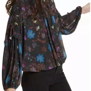 Free People Wildflower Honey Floral Print Top Size M thumbnail 3