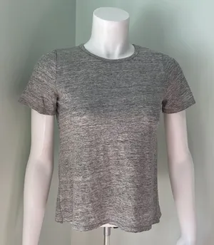 Dreamr Gray Diamond back open tied tee NEW thumbnail 1