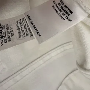 L.L. bean signature mid rise flare jeans in white denim thumbnail 5