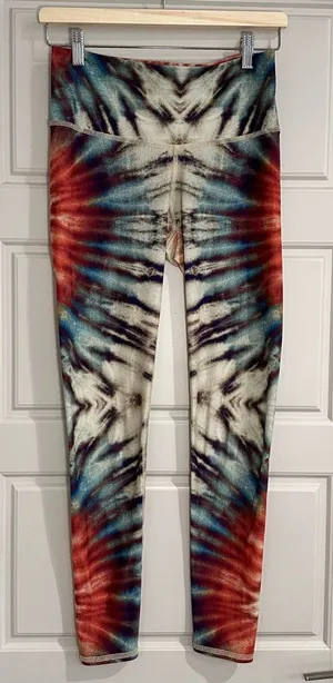 Niyama Sol Tie Dye Festival Barefoot‎ Leggings Size Medium thumbnail 1
