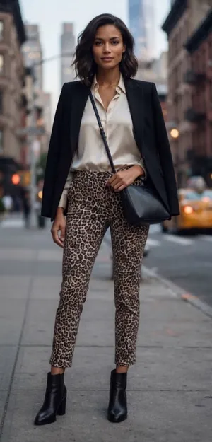 NWT J. Crew Leopard Print Slim Pants thumbnail 1
