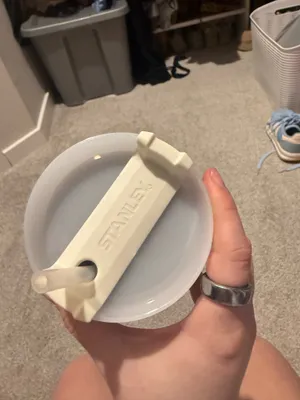 Stanley 20 oz adventure travel tumbler cream thumbnail 2