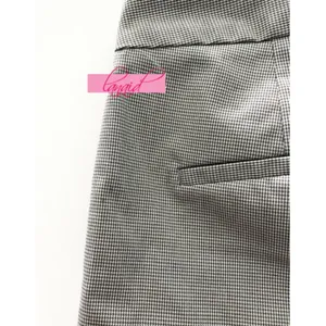 ZARA Trousers Check Pattern Plaid Skinny Slim Checkered Tartan Work Slacks Pants thumbnail 7