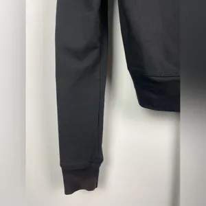 Express Black Y2K 2000s‎ Graphic Print Full Zip Cropped Hoodie Sweater thumbnail 8