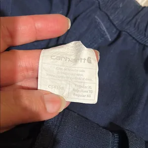 Carhartt Blue Cargo Pants Durable Scrubs with draw string XL thumbnail 2