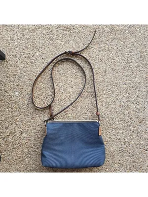 Dooney & Bourke Navy Blue Nylon Crossbody Adjustable Strap Small Minimalist thumbnail 9
