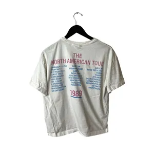 The Rolling Stone Steel Wheels Tour T Shirt Medium M Womens White Single Band thumbnail 3