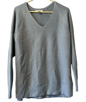 Athleta Size Small Tunic‎ Sweater Light Blue Pullover S/882541-04 Comfort Wool B thumbnail 1