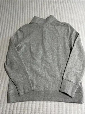 Champion Gray Michigan Quarter-Zip Sweatshirt thumbnail 3
