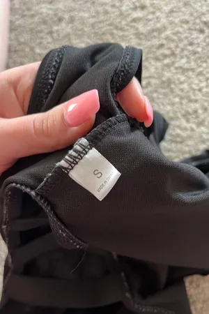 Sexy One Piece Black Swimsuit Cut Out thumbnail 5