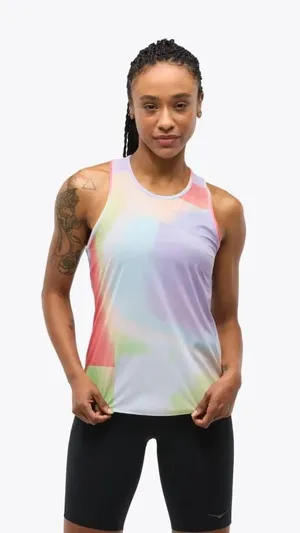 HOKA Women's Airolite Run Tank Top - Grapefruit Mist thumbnail 1