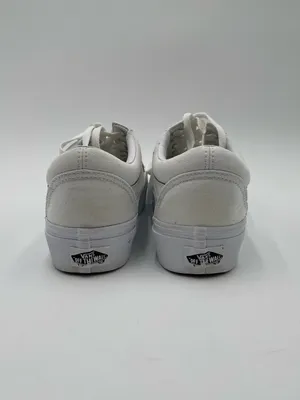 VANS Old Skool Platform White Shoes Women’s Size 7 Unisex Skate Sneakers Casual thumbnail 3
