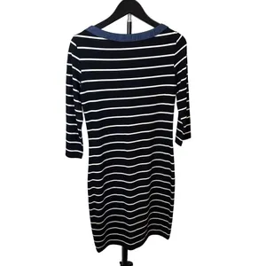 Women's Tommy Hilfiger Long Sleeve Striped Dress‎ S Black White Size XSmall thumbnail 3