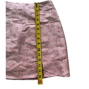 Altar'd State Skirt M Pink Ditzy Floral Slit Mini Satin Coquette Cottagecore thumbnail 7