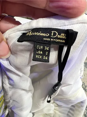 Massimo Dutti Silk Maxi Halter Slip Dress (2) Painterly Stripes Multicolor Boho thumbnail 8