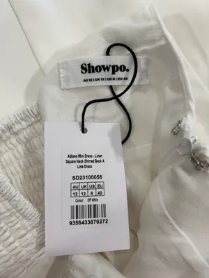 New Showpo Adiana Mini Dress Linen Square Neck A Line Dress -Medium MSRP $99 thumbnail 8