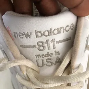 New Balance Rare Vintage 90s Retro White 811 lace up sneakers trainers Made in US. Women 7.5 thumbnail 4