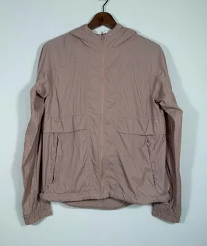 Lululemon Hood Lite Jacket Packable Blush Pink Hooded Windbreaker Size 4 thumbnail 1