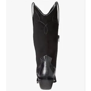 NEW The Drop Black Cowboy Cowgirl Ace Midshaft Western Boot 11 thumbnail 3