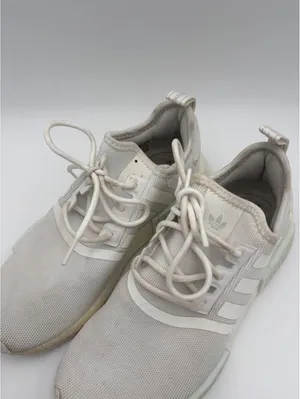 Adidas NMD R1 $120 White Sneakers woman’s size 6 Athletic Shoes Sporty thumbnail 4