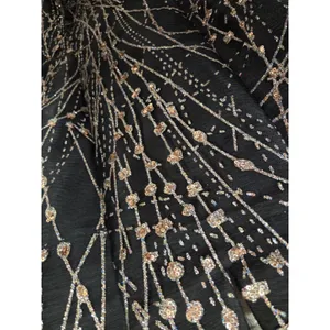 Clarisse Strapless Black Gold Iridescent Sequins Mermaid Formal Dress 2 #3719 thumbnail 4