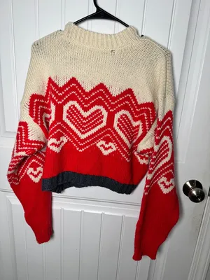 Free People I Heart You Cropped Sweater thumbnail 6