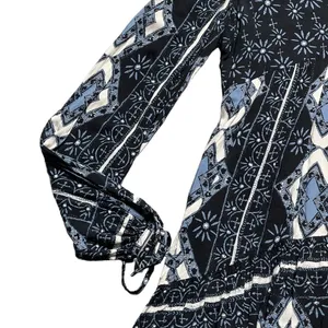 Free People Down by the Bay Navy Blue Tunic Dress XS thumbnail 4
