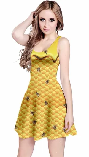 Cowboy Bee Honeycomb Sleeveless Dress thumbnail 1