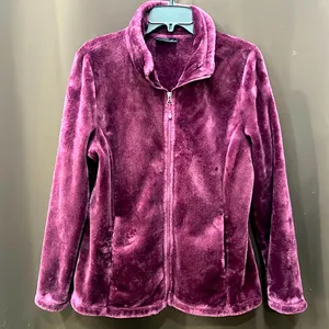 32 Degrees Heatkeep, Women’s Luxe Fur Full-Zip Jacket, Size Large thumbnail 1