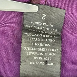 Eileen Fisher Womens Velvet Maxi Dress Size 2 Purple Silk Blend‎ Goth Grunge thumbnail 8