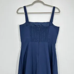 Julia Jordan Size‎ 4 Navy Blue Midi Dress Square Neck Sleeveless Feminine Fall thumbnail 8