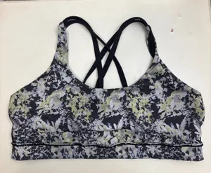 Lululemon Free To Be Wild Sports Bra 12 Floral Strappy Back Yoga Gym No Pads thumbnail 1