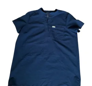 FIGS Unisex Scrub Top Size S Blue V-Neck Short‎ Sleeve Workwear thumbnail 1