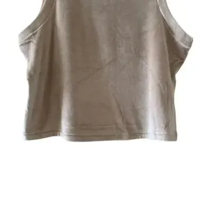 Skims Velour Crew Neck Tank Sienna Brown Crop Boxy Sleeveless SZ XL #1471 thumbnail 7
