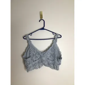 Maurices Bralette Womens XXL Light Blue Excellent Lace Wireless Crisscross Back thumbnail 5