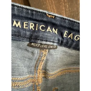 American Eagle‎ AE Next Level Stretch Curvy High Rise Jegging Dark Wash Size 0 thumbnail 8
