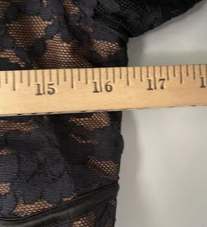 For Love and Lemons Black Violetta Lace Dress Black Size M thumbnail 7