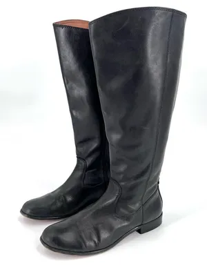 Kenneth‎ Cole Black Leather riding Boots Size 7.5 thumbnail 1