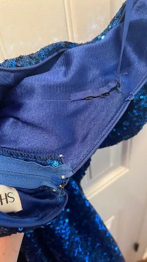 Sherri Hill Royal Blue Short Formal thumbnail 5