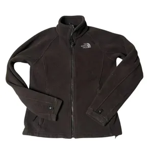 THE NORTH FACE Brown Fleece Jacket Full Zip Signature Logo Womens Size Small thumbnail 4
