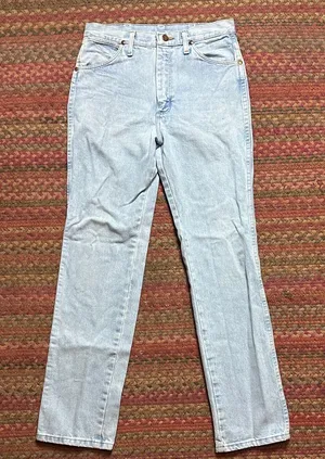 Wrangler Light Wash Slim Fit Cowboy Jeans thumbnail 1
